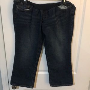 Motherhood maternity cropped jeans